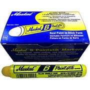 Markal Paintstik B, Yellow Solid Paint Marker 12box, 144cs MKL080221